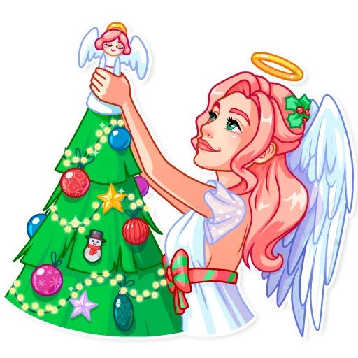 Sticker «Christmas Angel-11»