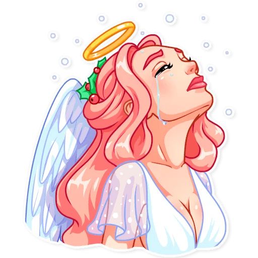 Sticker «Christmas Angel-12»