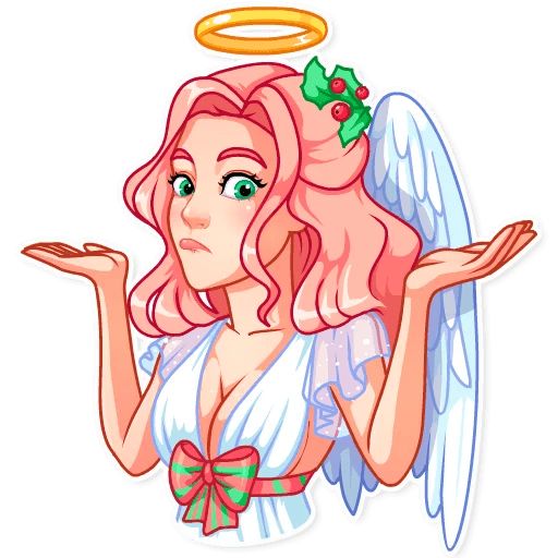 Sticker «Christmas Angel-7»