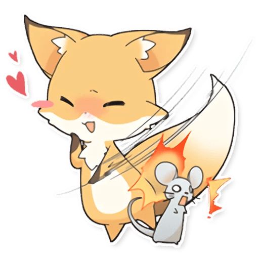 Sticker «Girly Fox-4»
