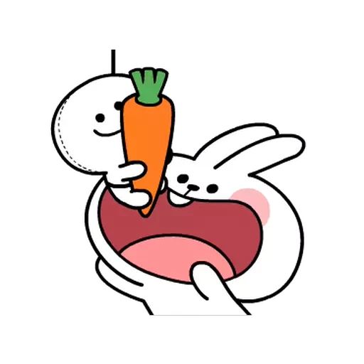 Sticker «White Rabbit-1»