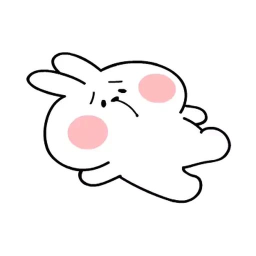Sticker «White Rabbit-3»