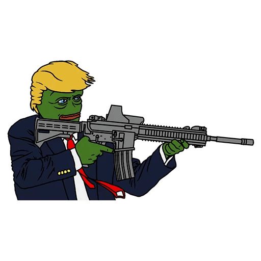 Sticker «PePe Trump-12»