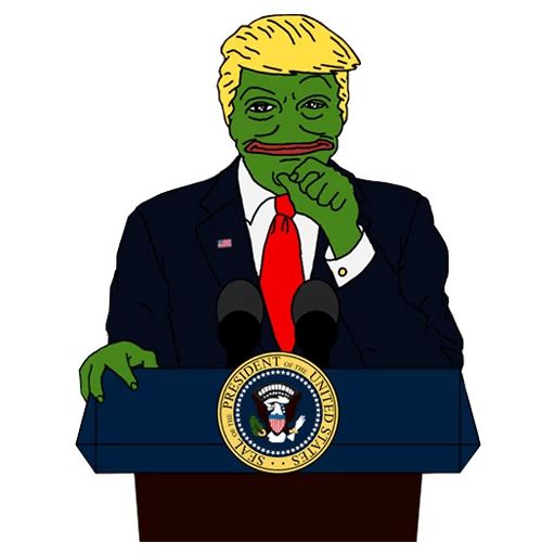 Sticker «PePe Trump-5»