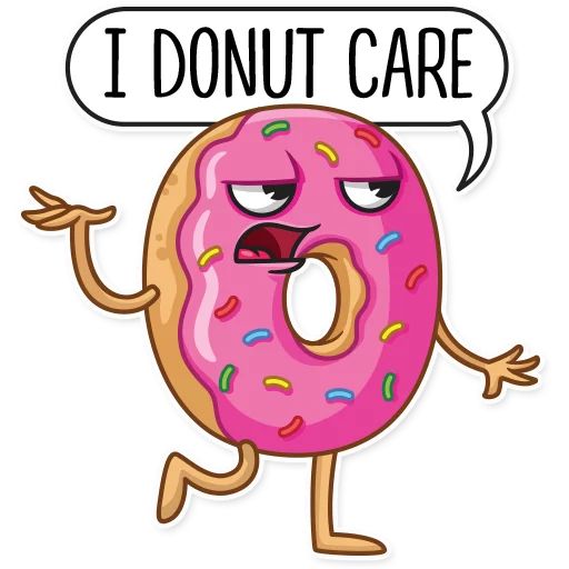 Sticker «Donut And Coffee-9»