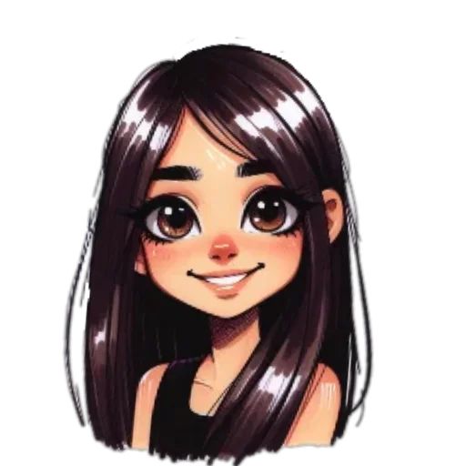 Sticker «Cute girl-1»