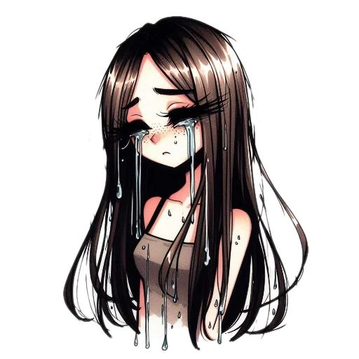 Sticker «Cute girl-9»