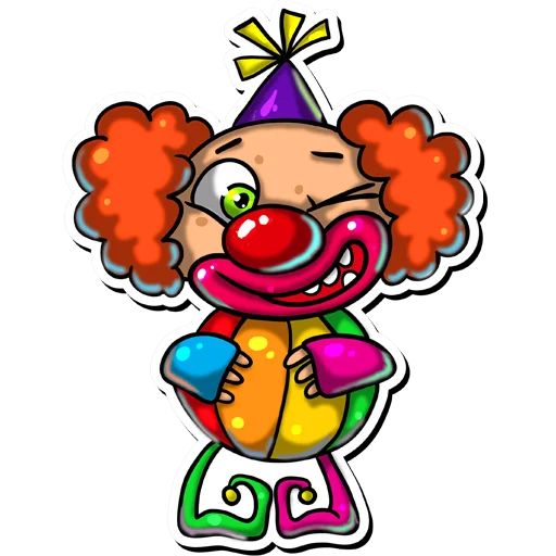 Sticker «ClownApril-1»