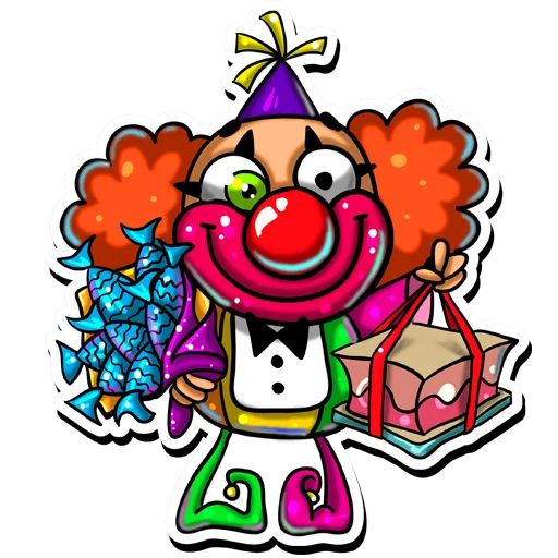 Sticker «ClownApril-10»