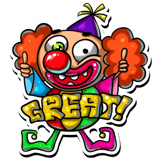 Sticker «ClownApril-12»