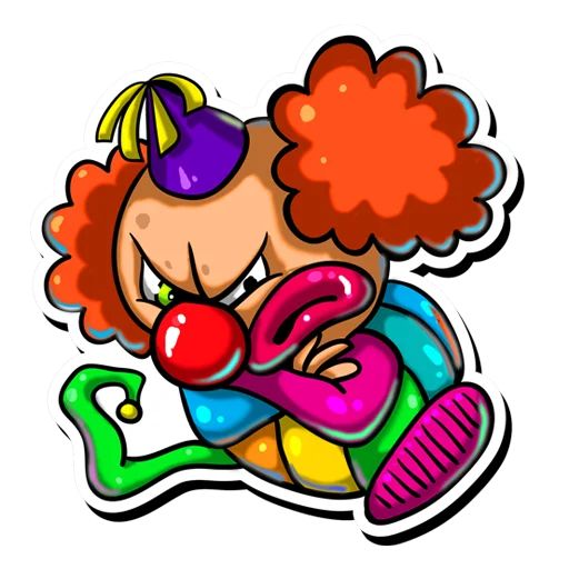 Sticker «ClownApril-3»