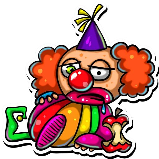 Sticker «ClownApril-8»