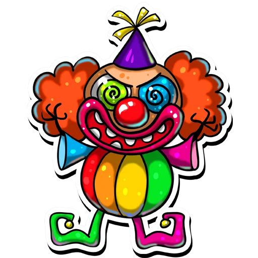 Sticker «ClownApril-9»