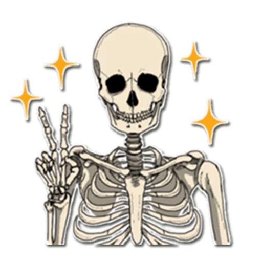 Sticker «Skeleton Bob-1»
