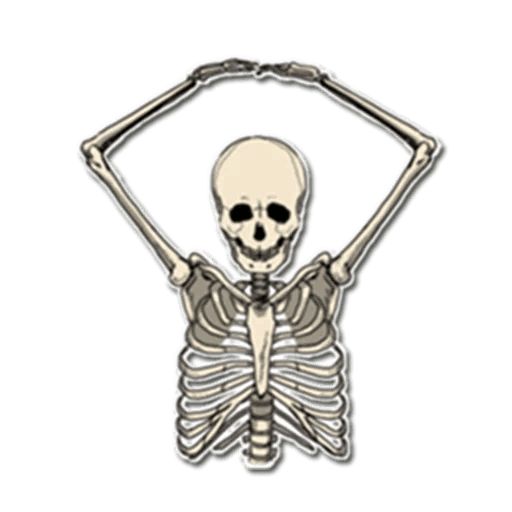 Sticker «Skeleton Bob-3»