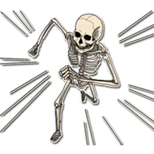 Sticker «Skeleton Bob-5»