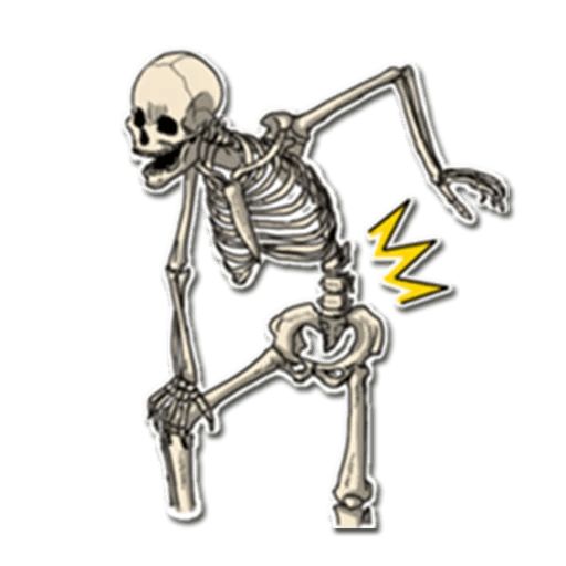 Sticker «Skeleton Bob-7»