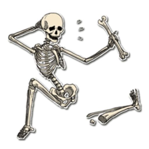 Sticker «Skeleton Bob-9»