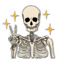 Pack de stickers «Skeleton Bob»