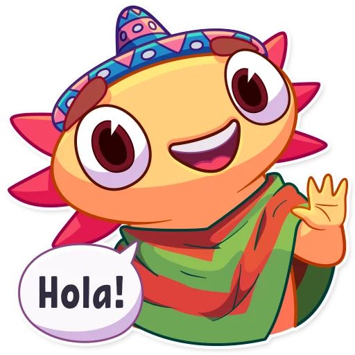 Sticker «Mexican Axolotl-5»