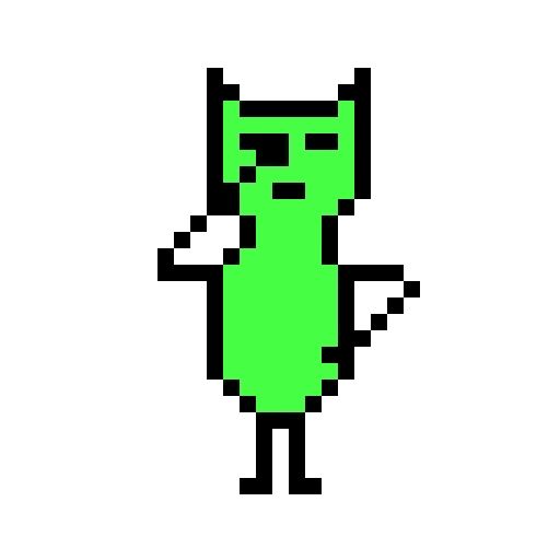 Sticker «Color pixel cats-10»