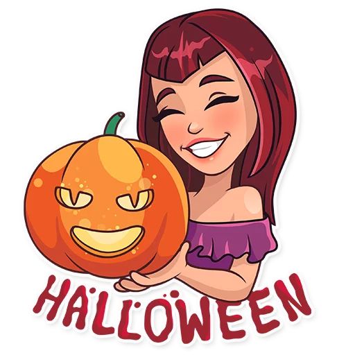 Sticker «Halloween Girl-5»