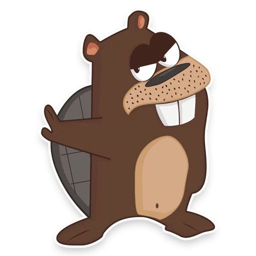 Sticker «Beaver-4»