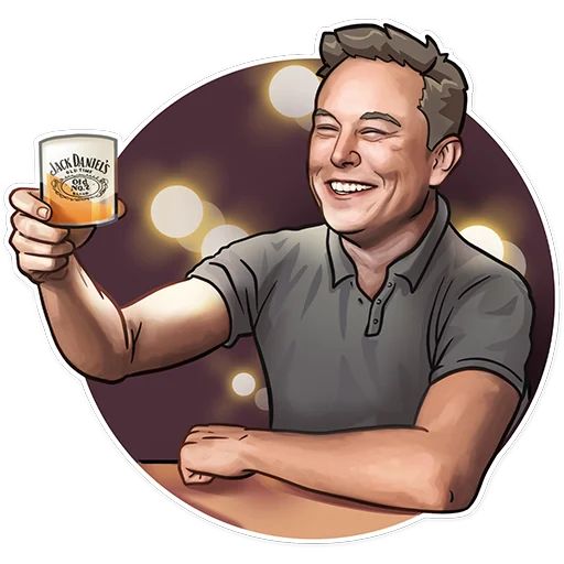 Sticker «Elon Musk-11»