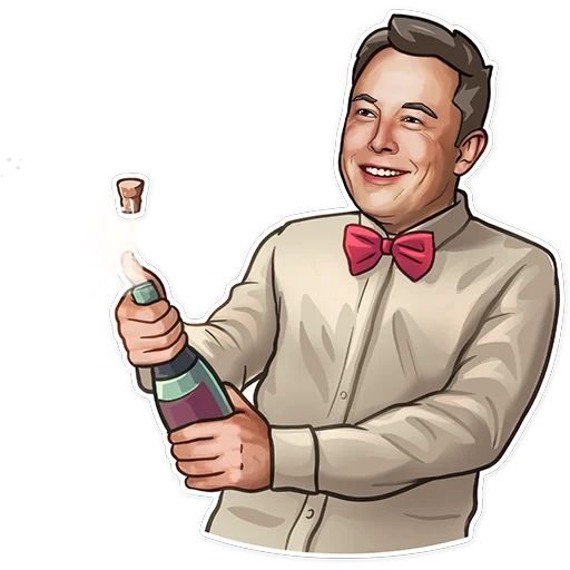 Sticker «Elon Musk-12»