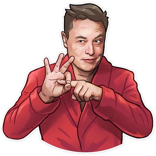 Sticker «Elon Musk-5»