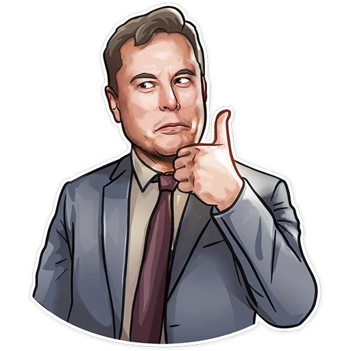 Sticker «Elon Musk-6»