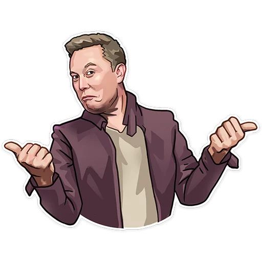 Sticker «Elon Musk-8»