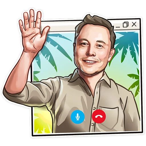 Sticker «Elon Musk-9»