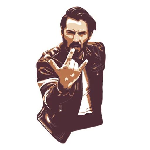 Sticker «Keanu Reeves-10»