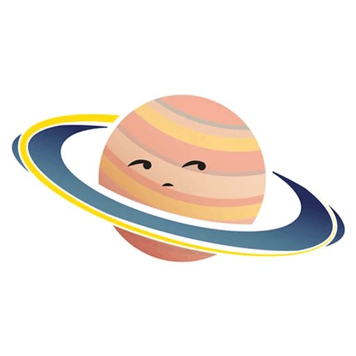 Sticker «Saturn the planet-12»
