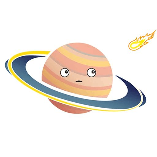 Sticker «Saturn the planet-6»
