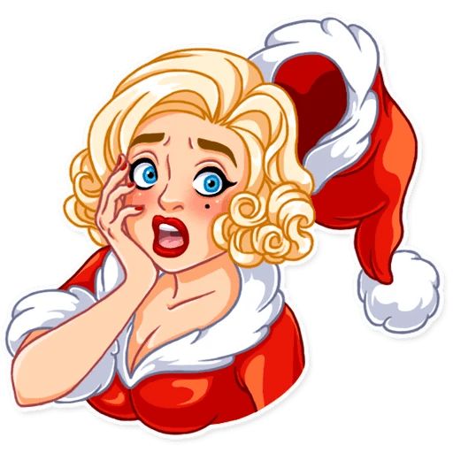 Sticker «Santa Girl-4»