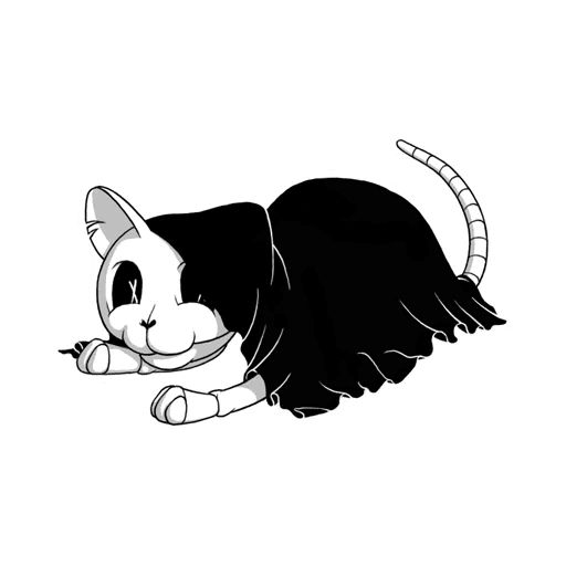 Sticker «Bony Cat-9»