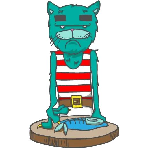 Sticker «Bouncing Cats-5»