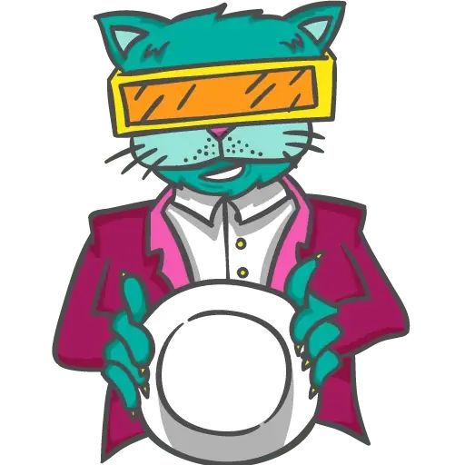 Sticker «Bouncing Cats-6»