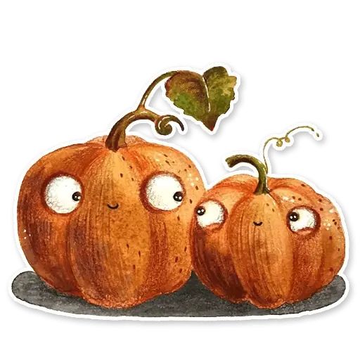 Sticker «Cute Pumpkins-1»