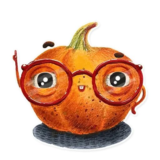 Sticker «Cute Pumpkins-11»