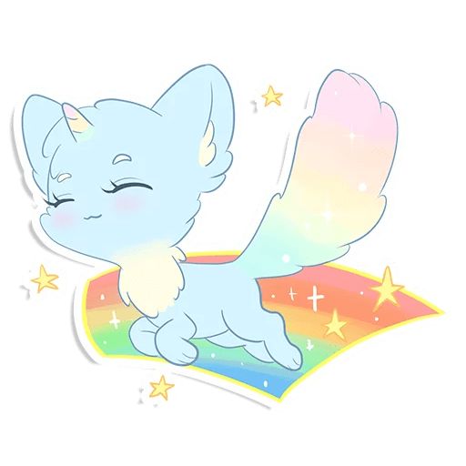 Sticker «Rainbow Cat-4»