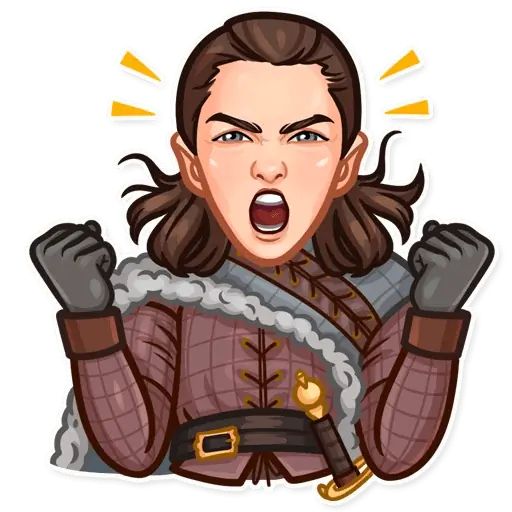 Sticker «Arya Stark-6»