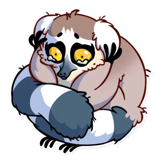 Sticker «Lemur Ringy-4»