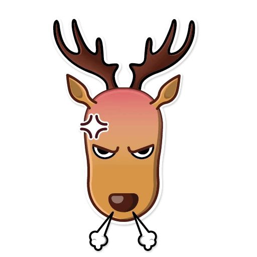 Sticker «Elk George-11»