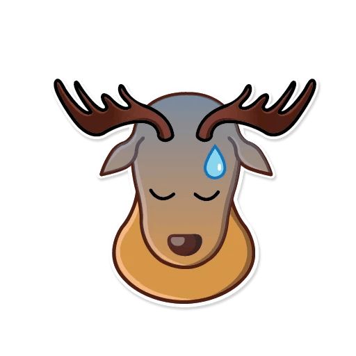 Sticker «Elk George-3»