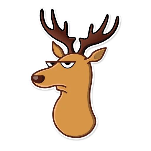 Sticker «Elk George-4»