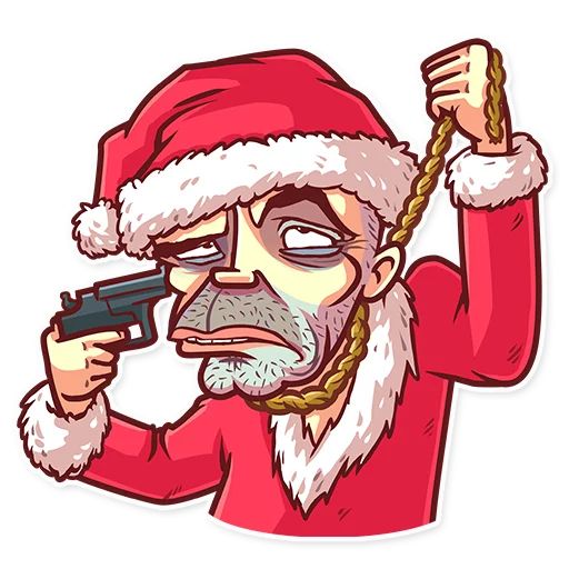 Sticker «Very Bad Santa-12»