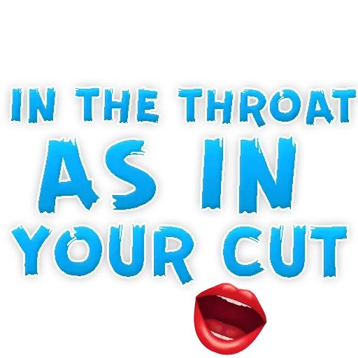 Sticker «In the Mouth or On the Belly-10»